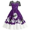 QICED Fashion Summer Spring Short Sleeve O-Neck Casual Dresses