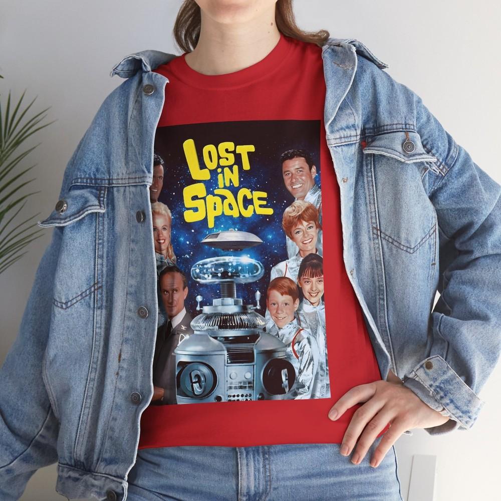 Lost In Space TV (1965-68) T-Shirt Science Fiction Jupiter 2 Spaceship Robot