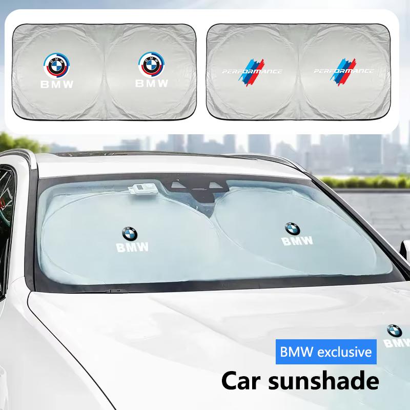 KXMHU1 Car Sticker Car Windshield Sun Shade Visor UV Protection Shield For BMW Performance M3 M4 M5 F25 F26 F15 F16 E90 E91 E92 E60 E84