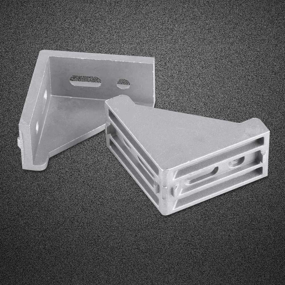 5pcs Aluminum Alloy L Shape Corner Bracket Right Angle Brace Fastener 58x58mm