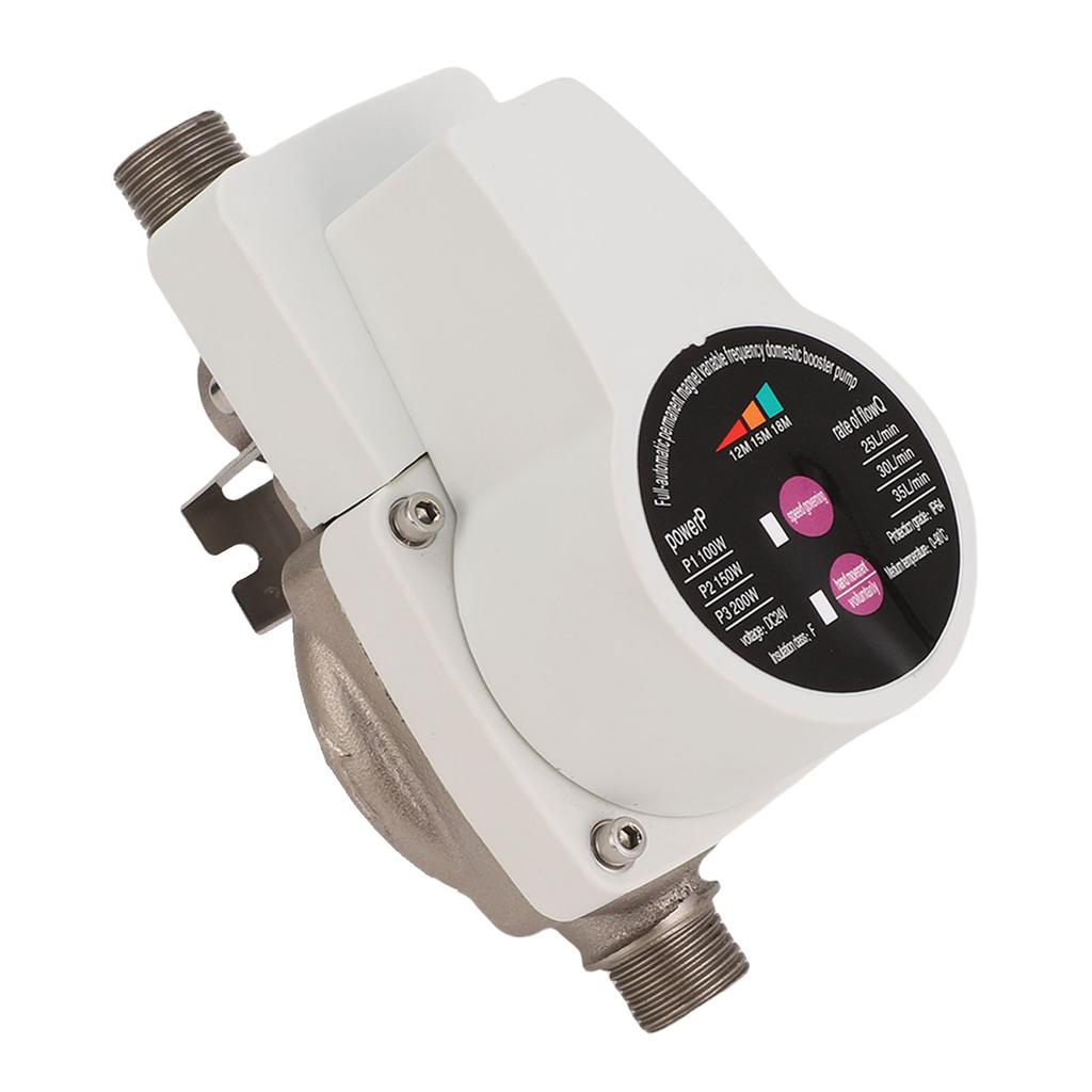 Water Pressure Booster Pump DC 100 150 200W 25 30 35L min Quiet Shower Pump Auto Sensing Small Portable for Home Heater
