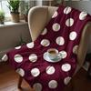 Classic Black White Cow Spots Soft Flannel Blanket Breathable Warm Throw for Office Car Sofa Kids Room Birthday Xmas Gift