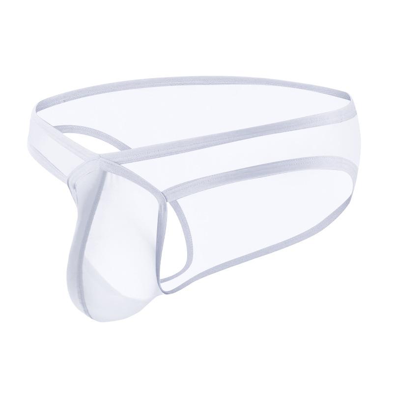 Men Erotic Clothing Men Underwear Male Panties Cueca Tanga Breathable Comfortable Ultra-thin Ice Silk Full Transparent Underwear Sexy Gay Underwear