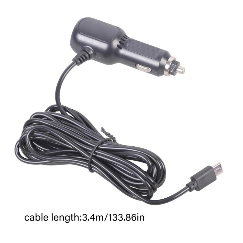 Car Chargers 343cm USB C Cord Camera Charging 5V 2.1A Output Double USB Port for Phones Tablets Overvoltage Protections