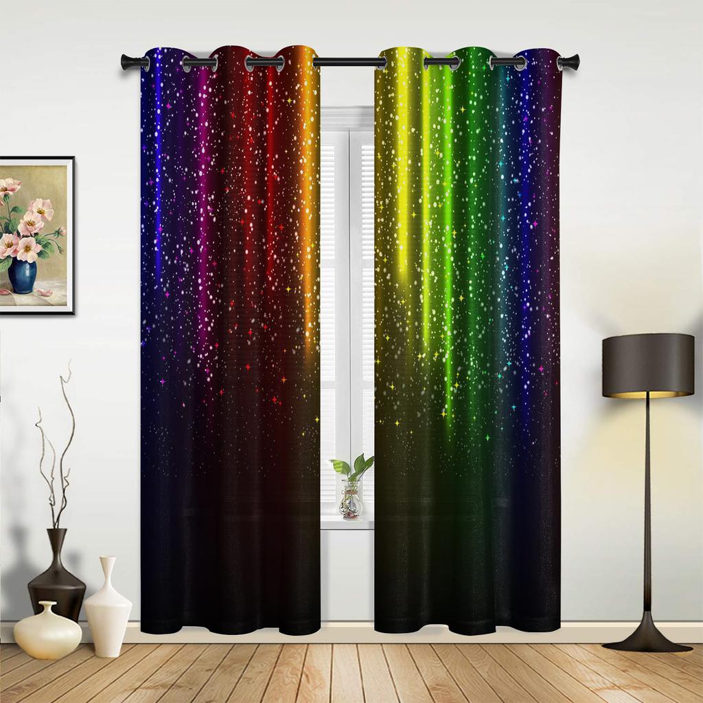 Candy Rainbow Stripes Vorhänge für Schlafzimmer Wohnzimmer Vorhänge Küche Kinderzimmer Fenster Vorhang Moderne Wohnkultur