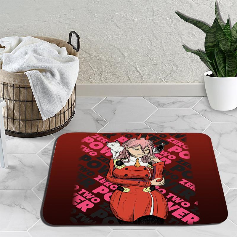 

Коврики «Человек с бензопилой» Pochita, детский коврик с рисунком из мультфильма для гостиной, ванной комнаты, нескользящий декоративный ковер 29