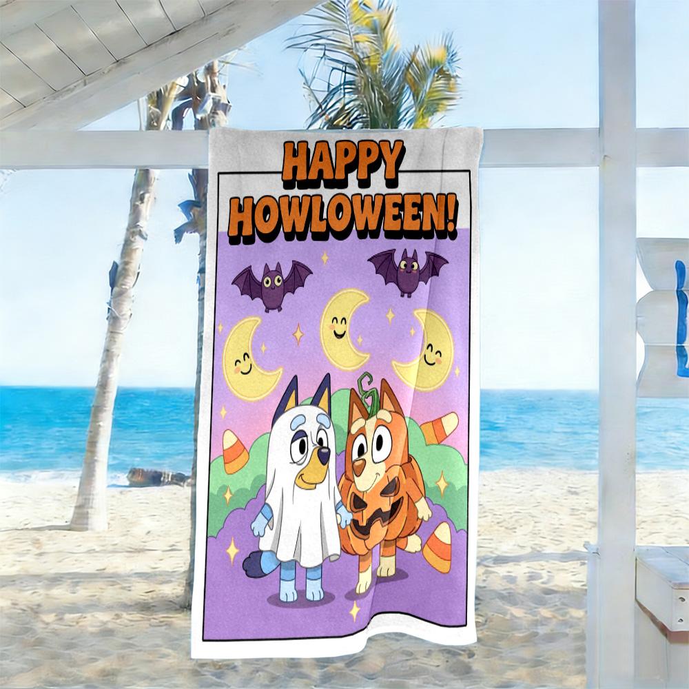 Holiday Pals Festive Gear Beach Towel Super Soft Microfiber Quickdry Fabric Comfortable Lightweight