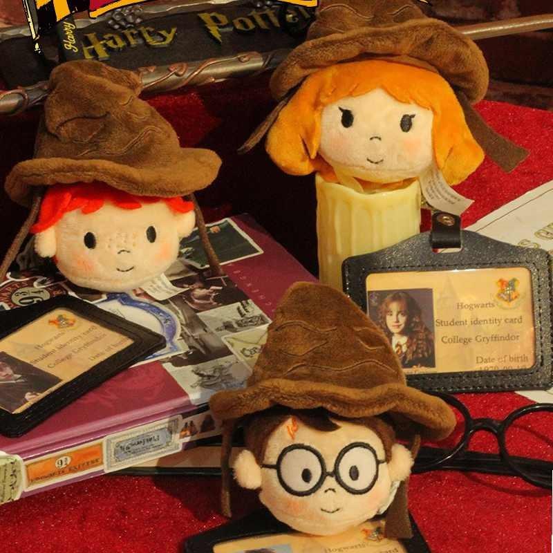 Harry Potter Ron Weasley Hermione Granger Extendable Hat Plush Keychain Doll Toy