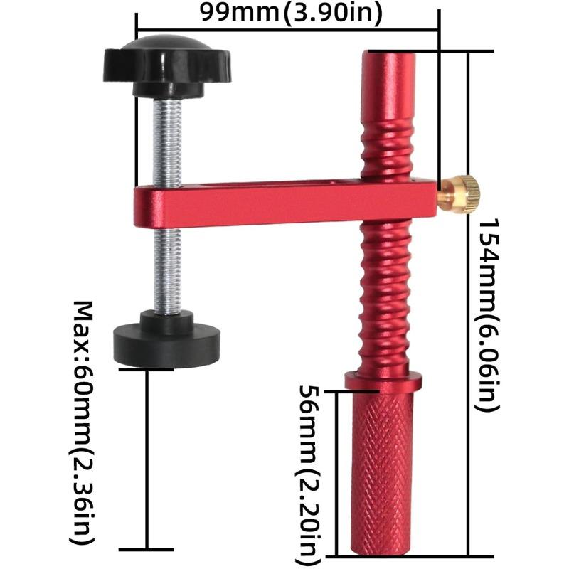 2pcs Bench Dog Clamp Quick Hold Down Table Clamp Adjustable Desktop Quick Acting Bench Dog Clamp for Woodworking Tool Workbench Accessories