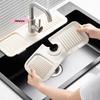 Anti-Splash Silicone Water Tap Drain Mat Foldable And Cuttable Kitchen Sink Backsplash Protector Easy to Clean