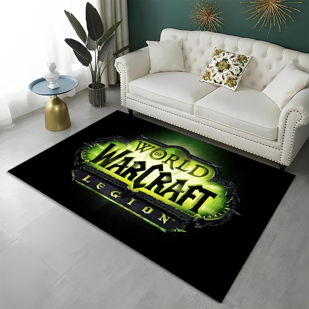 WOW Game World of Warcraft Gamer HD Teppich für Zuhause Wohnzimmer Schlafzimmer Sofa Fußmatte Dekor, Kinderteppich Rutschfeste Bodenmatte