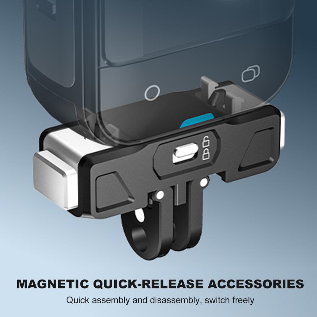 Quick Release Mount Aluminum Alloy Camera Mount Adapter Foldable Plate Base for Insta360 X5 Accessories