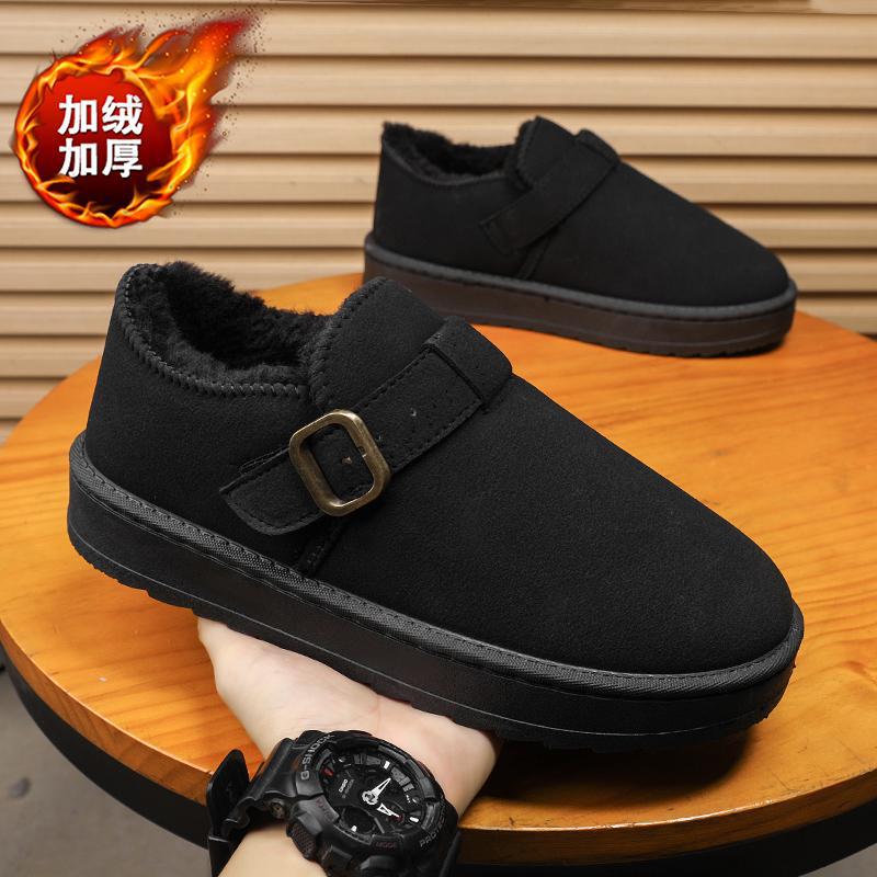 22 winter low-top snow boots cotton shoes piled thickened warm boots cotton simple foot cover