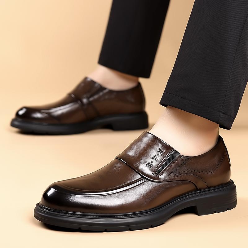 Fashion Moccasins Leather Men Casual Shoes Lightweight Dress Shoes  2025 New Mens Loafers Shoes Breathable Dress Slip On Walking Flats