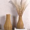 Imitation Rottingvävning Vas Naturligt Utseende Dekorativ Vas för Vardagsrum & Bröllopsarrangemang