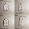 4er-Pack Bastelformen Einzigartige Hausform Kerzenformen Silikon Seifenformen Resin Art Formen Silikontextur für Ornament
