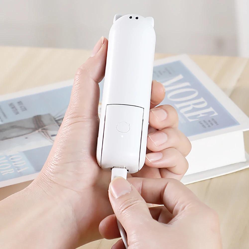 Portable Folding Fan 3-in-1 Mini Handheld Cooling Fan Type-C Desktop Cooler Small Pocket Travel Fan Belt Portable Power Bank Fan