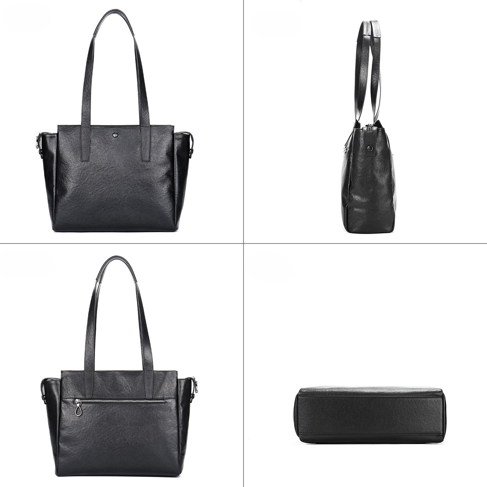 Модная кожаная женская сумка-тоут с большой емкостью — фото 5