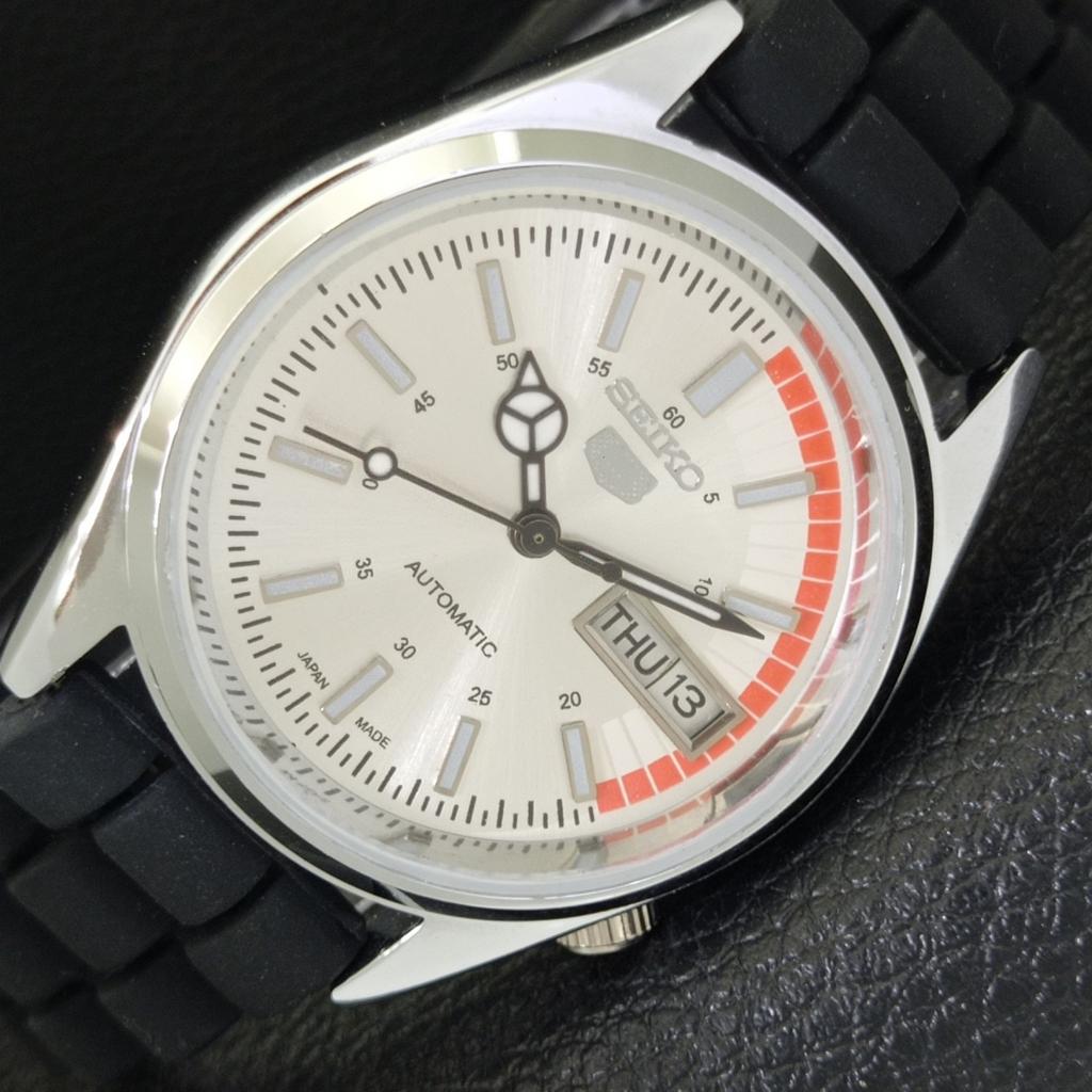 AUTOMATIC VINTAGE REFURBISHED SEIKO 5 6309A JAPAN MENS SILVER WATCH A441099-4 Sk-a441099