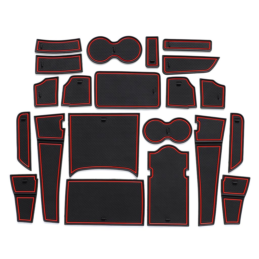 Anti-Slip Gate Slot Mat for Chery Tiggo 4 Pro / DR5 Car Door Groove Pad Interior Accessories Cup Holder Rubber Coaster
