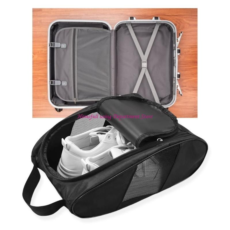 Waterproof Shoe Bag with Breathable Mesh for Golf and Football Shoes Boot for Travel and Home Organization