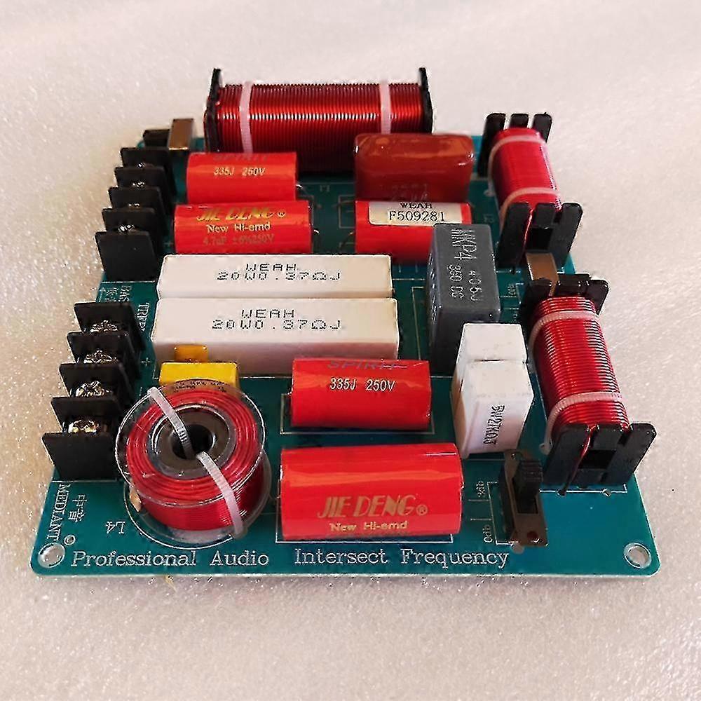 350W 3-Wege Frequenzteiler Platine KTV Bühnen Lautsprecher Frequenzweiche Audio Hochton Mittelton 3-Wege Frequenzweiche 25-26s