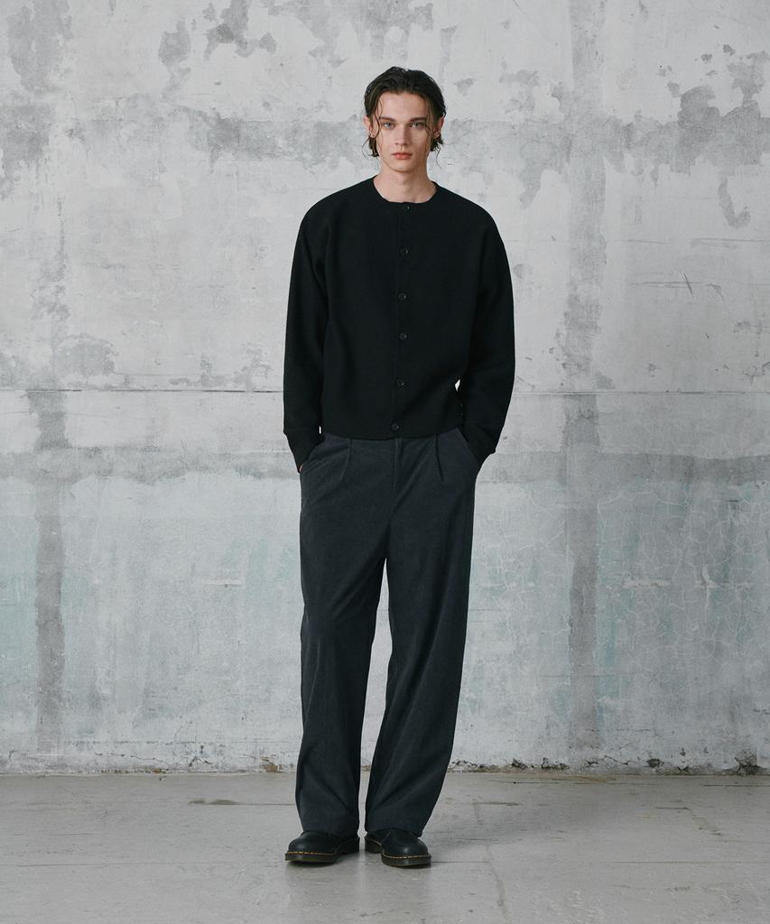 GLW Comfort Elastic Corduroy Pants Navy