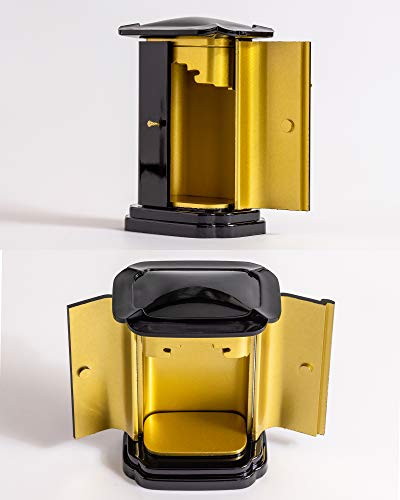 Buddhistische Statue, Seishi Bodhisattva (reines Gold plattiert), in einem PC-Gehäuse. Bildhauer: Keishu Watanabe. Originalmodell (geboren im Jahr des Pferdes). Zo