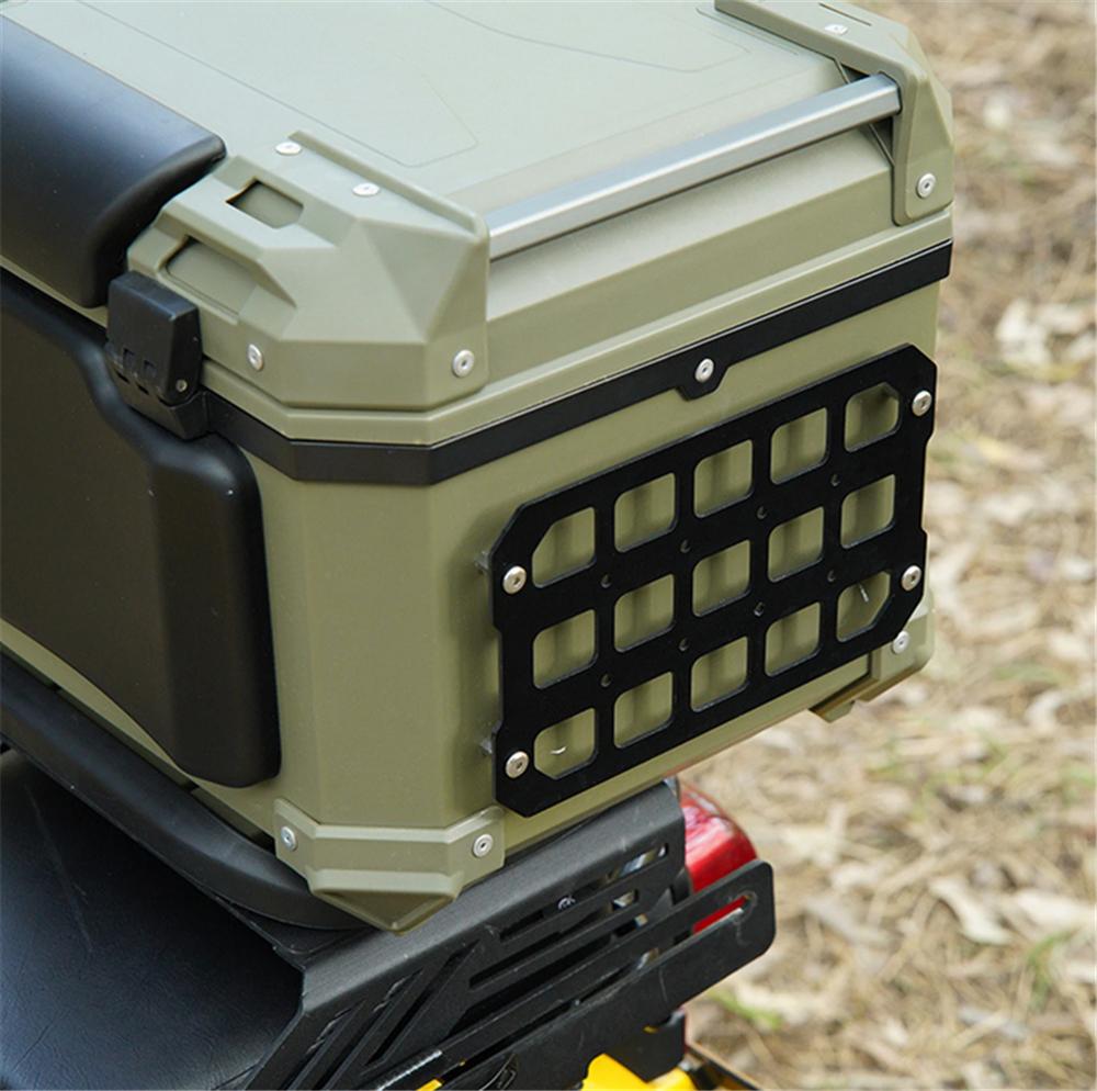 Motorcycle Molle Panel For Trunk Storage Aluminum Alloy Waterproof Tactical Univ