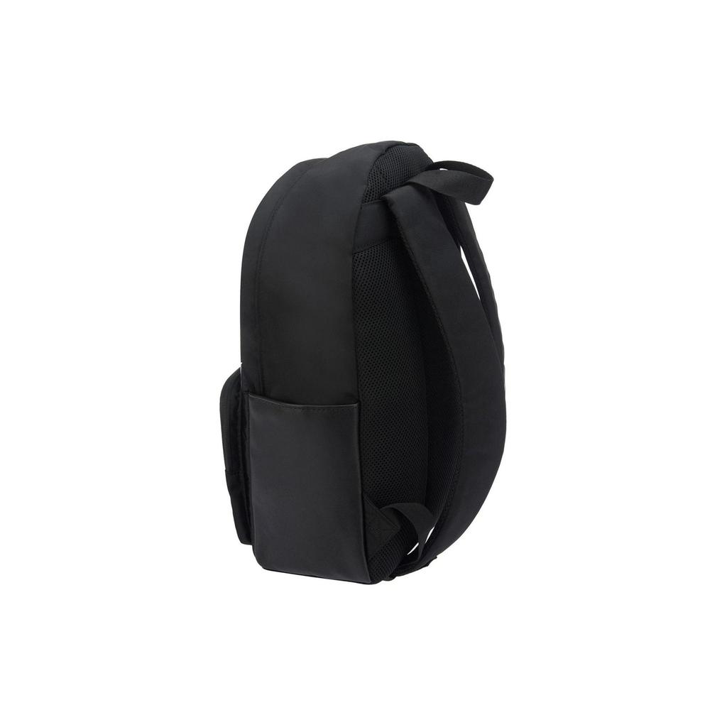Li Ning Logo Print Zipper Closure Fabric Backpack Unisex Backpack Black ABSR356-1