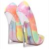 Women Big Size Hand Painted Graffiti Pointed Toe Stiletto Pumps Art Pattern Fashion Nightclub Party High Heels WZ-A16-35