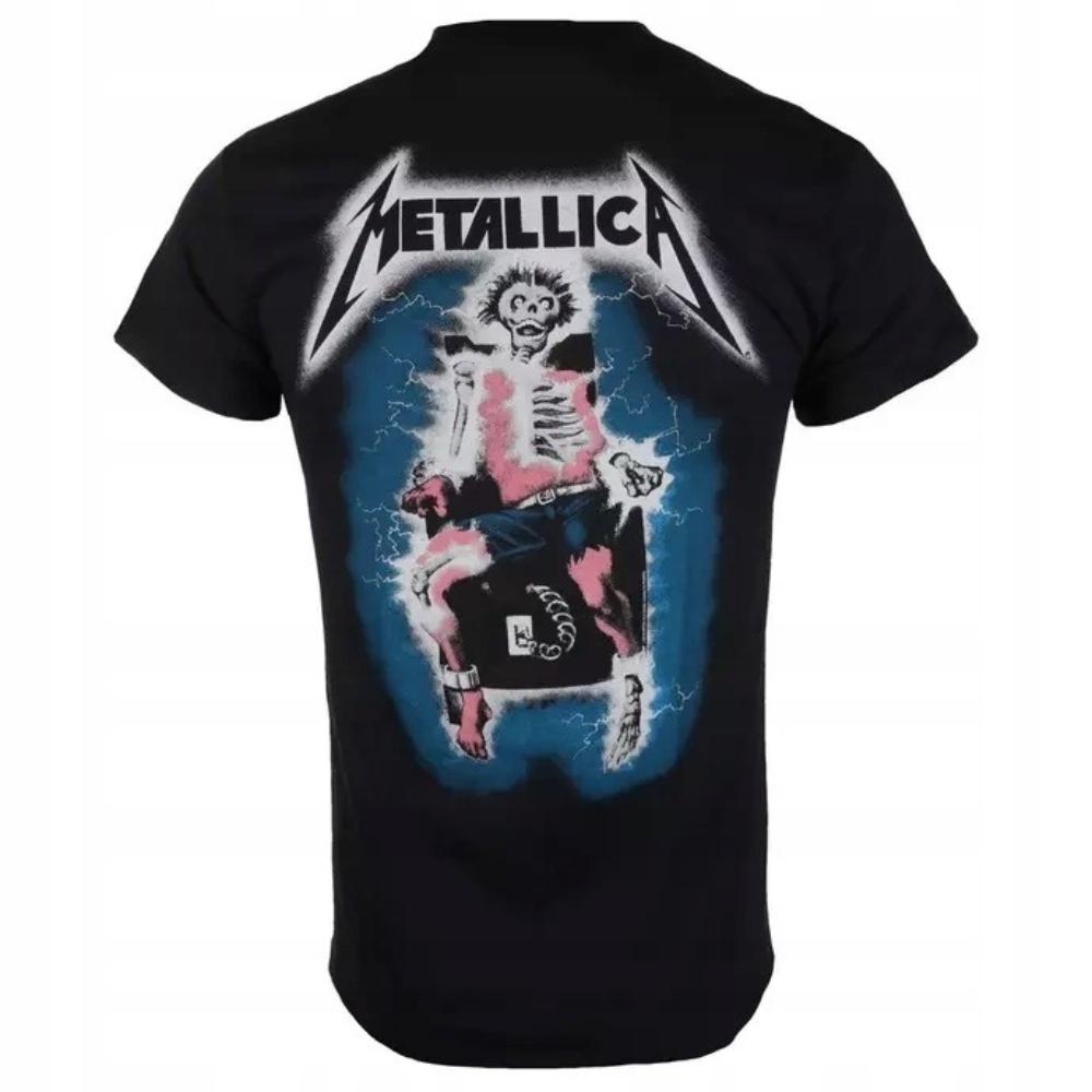 Metallica retro 3D printed mens and womens Tshirts street American short sleeved round neck Harajuku style tops clothing