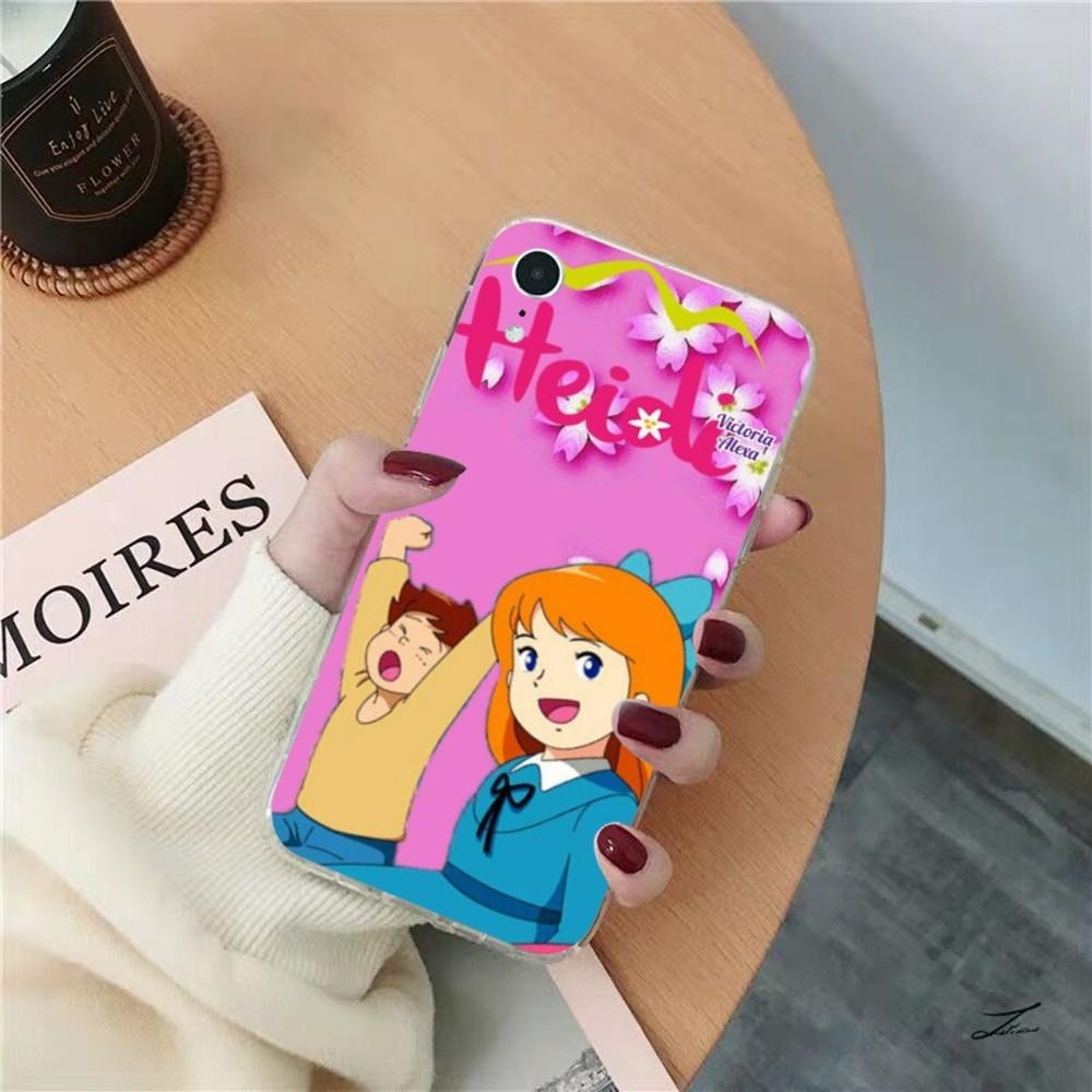 Cute Heidi Phone Case for iPhone 15 8 7 6 6S Plus X SE 2020 XR XS 14 11 12 13 Mini Pro Max Mobile Case