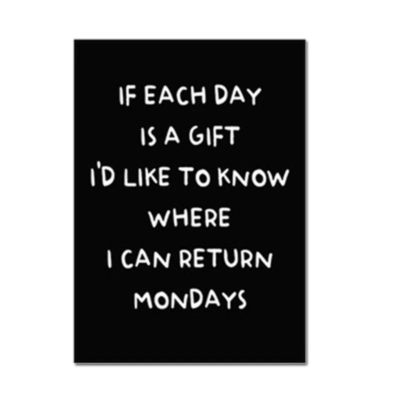 Nordic Style Motivational Quote Text Letters Print Art Canvas Poster for Living Room Decoration Home Wall Decor Picture
