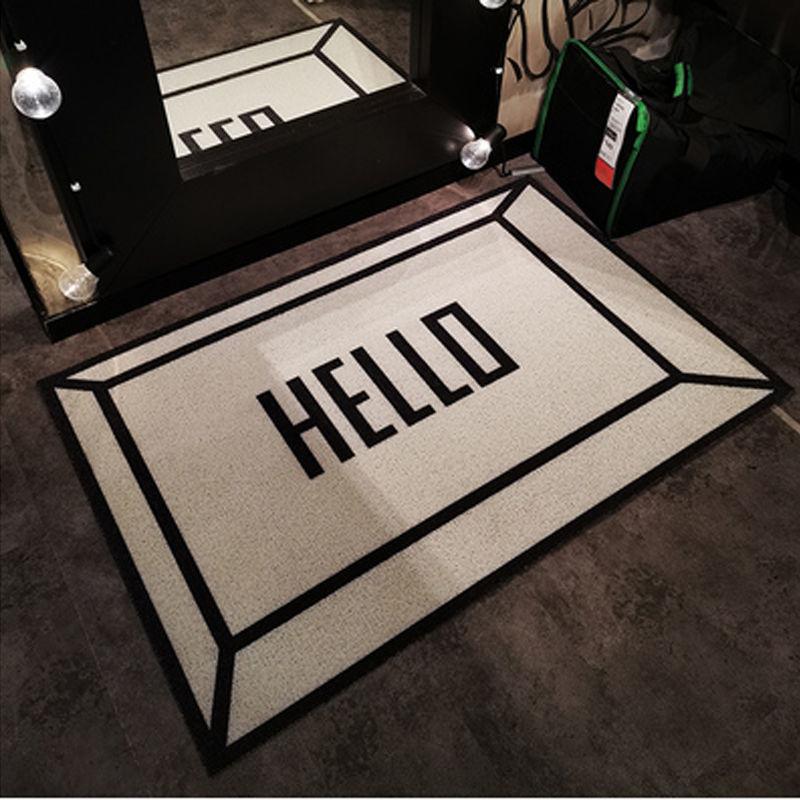 Door mat Entry door Household cuttable foot pad Waterproof, dirt-resistant and easy to take care of Door mud silk ring floor mat