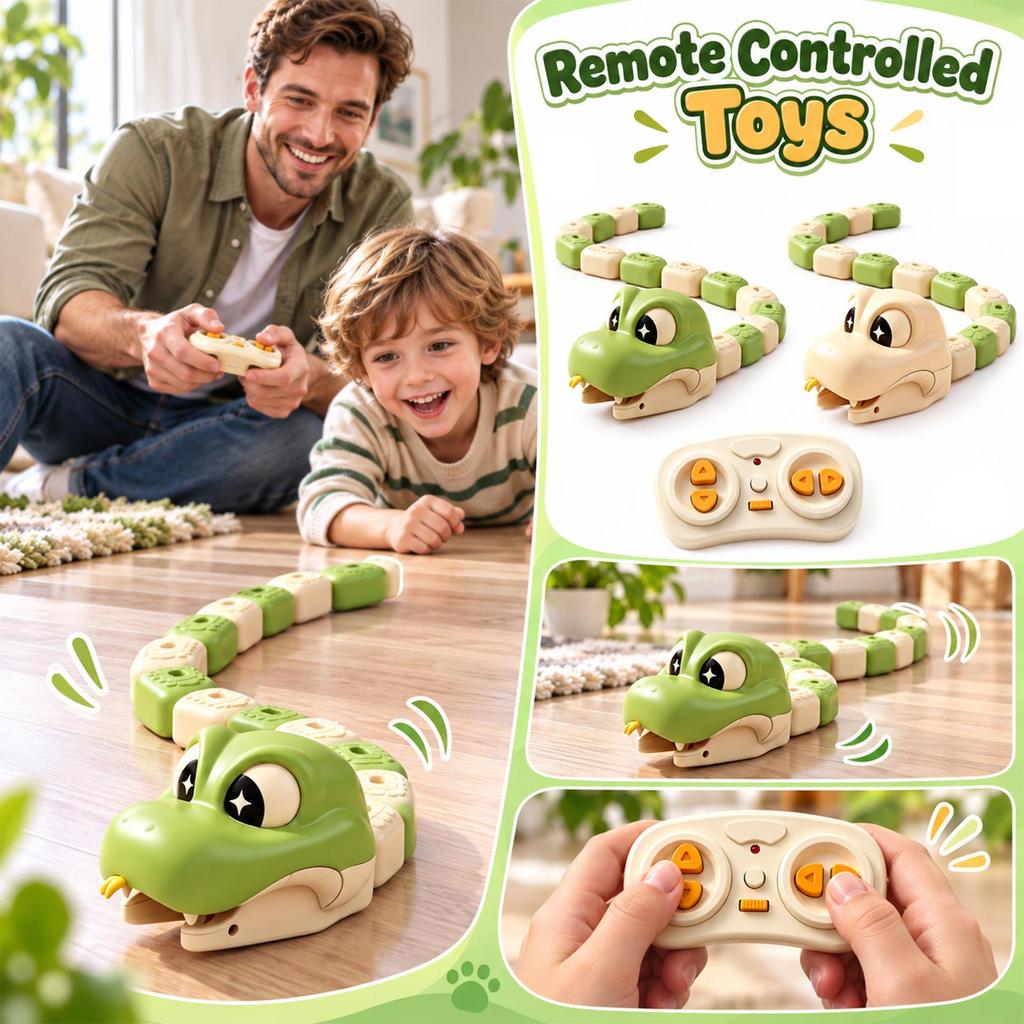 Remote Control Magnetic Snake Toy Kids' Electric Toy Car