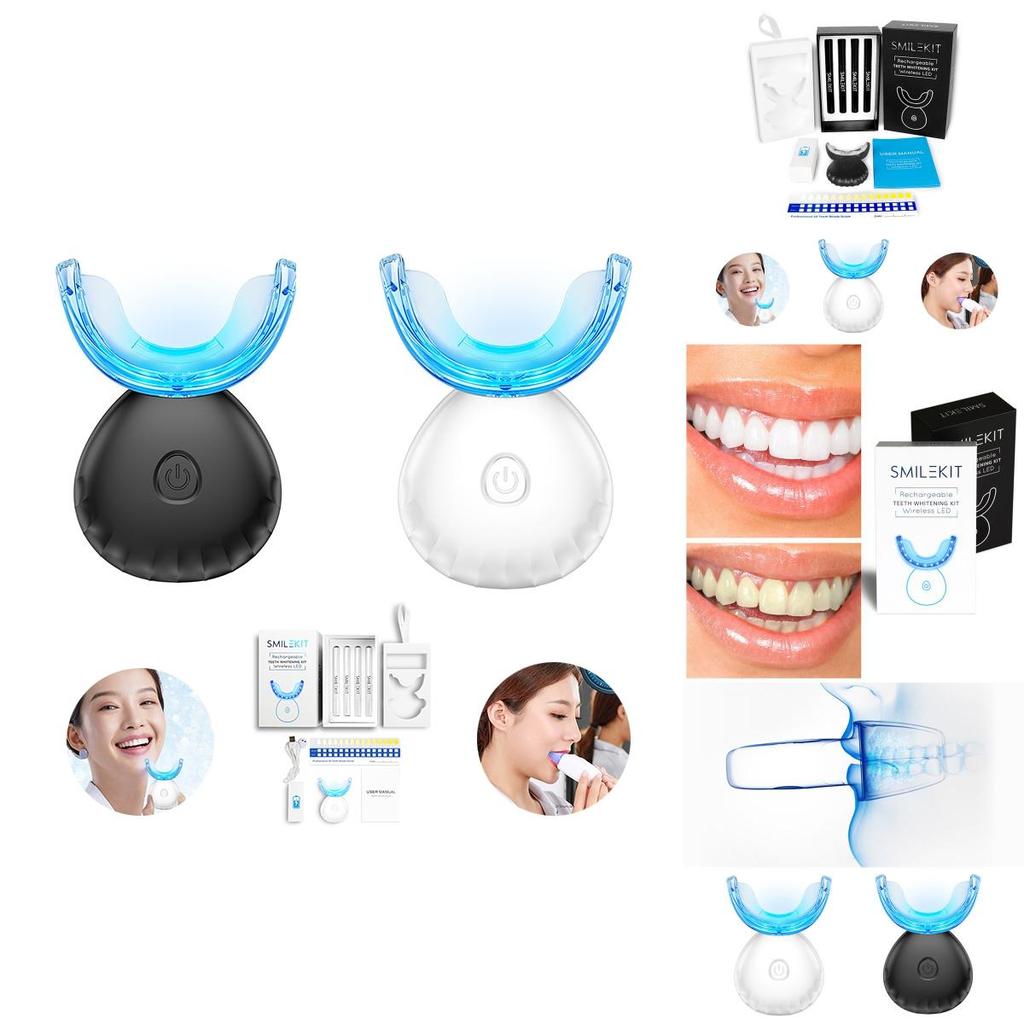 Wireless Smilekit Teeth Whitening Lamp Kit Rechargeable Enamel Safe For Home Use