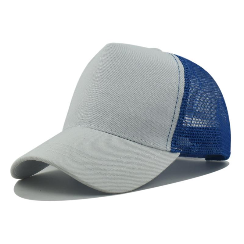 Custom Logo Basic Color Matching 5 Panel Mesh Hat For Women Summer Sunshade Breathable Baseball Caps Outdoor Sport Truck Dad Cap