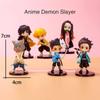 Demon Sleyer Action Figure Toys Kimetsu No Yaiba Figuras Kamado Tanjiro Nezuko Car DecorationDoll Model  Desk Ornament Kids Gift