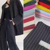 100x150cm Classic Black and White Striped Suit Fabric Summer Micro-elastic Fabric DIY Suit Trousers Workwear Uniform Clothing