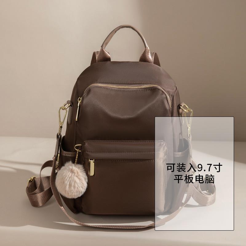 2026 New Style Korean Fashion Canvas Backpack for Women Travel Casual Daypack Lightweight Oxford Cloth Cute Small Bag