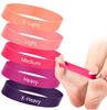 5-stufiges TPE Fuß-Widerstandsband-Set mit Aufbewahrungstasche Zehen-Übungsband für Plantarfasziitis Yoga Workout
