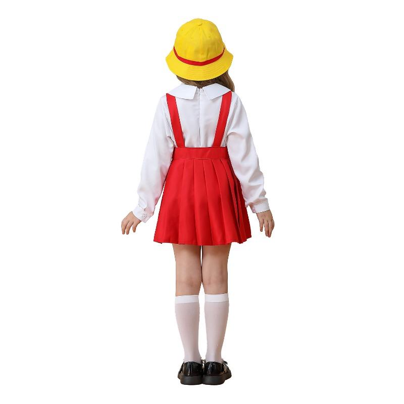 Cherry Maruko Cosplay Children Anime Girl Skirt Performance Student Suit Sailor Suit