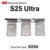 For Samsung Galaxy S25Ultra Sim Tray Dual Sim Card Holder Slot Replacement Part Black Silver Gold
