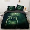 Forest Duvet Cover Set Fireflies Flying In A Glass Bottle Bedding Set Queen Size Animals 2/3pcs Polyester Quilt Cover for Kids