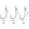 Single Hook Fishing Fixed Hooks Carbon Steel Barbed Fishhook Live Shrimp Fishing Hooks  Live Bait