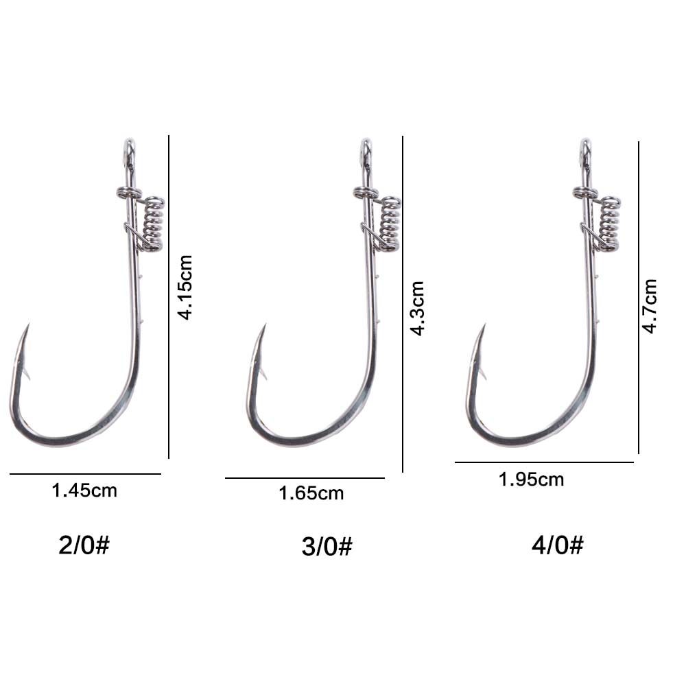 Single Hook Fishing Fixed Hooks Carbon Steel Barbed Fishhook Live Shrimp Fishing Hooks  Live Bait