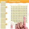 7500 Pcs 1-500 Round Number Stickers Labels, 15 Sets Self-Adhesive Round Labels, 0.4 Inch Consecutive Small Number Decals Inventory Stickers for