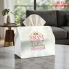 1pc 1pcs Princess Mom Tissue Box with Birthday Princess Mom - Reusable Napkin Dispenser Suitable for Kitchen, Car, Parties,, Farmhouse Decor - Compact