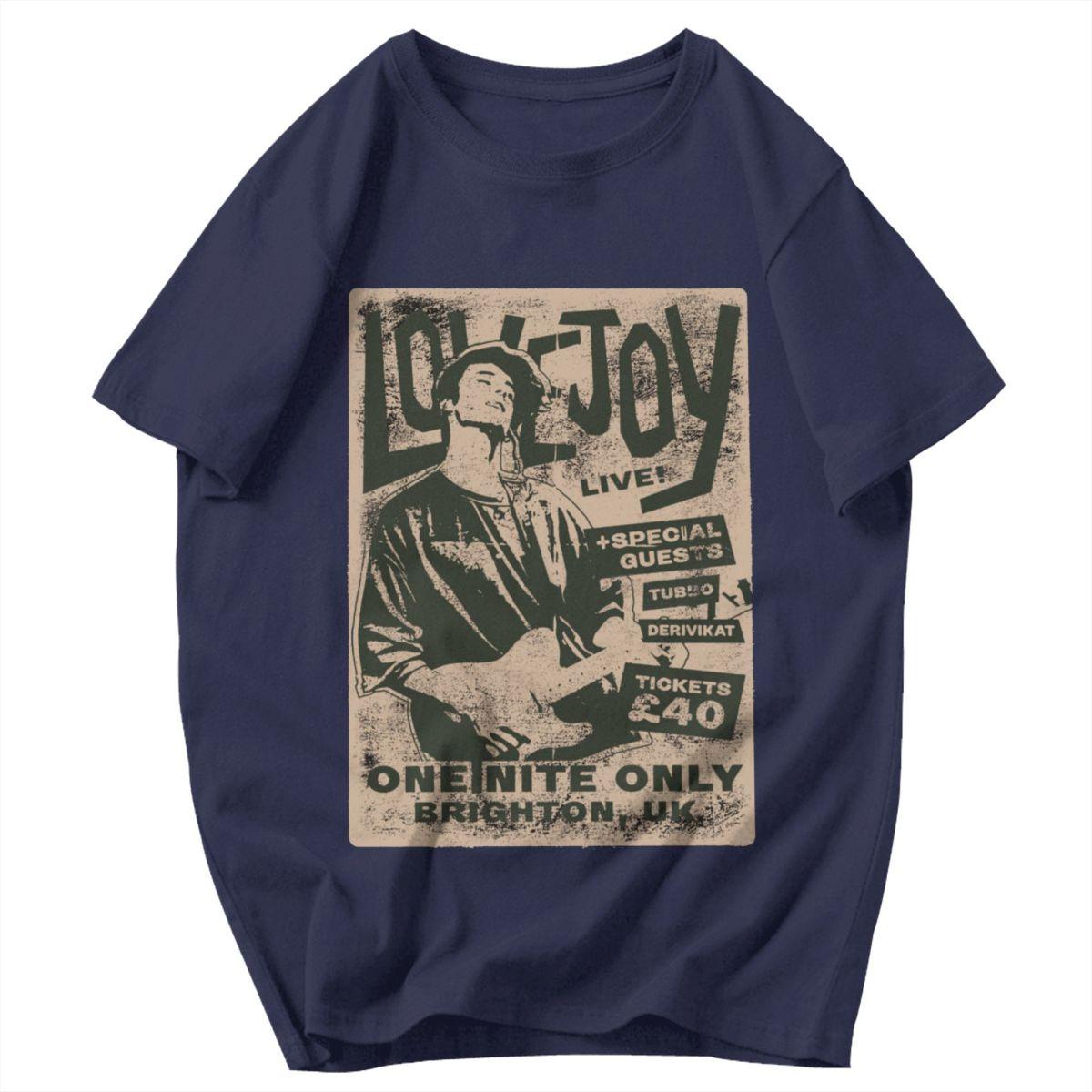 

Men T Shirt Lovejoy Music Vintage Poster Cotton Y2K Graphic Oneck Unisex Clothing T Shirts 4XL